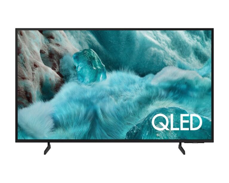 QLED Q7F 4K Samsung Vision AI Smart TV (2025) with Quantum Dot display and slim black design in Pakistan