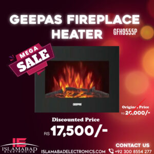 GEEPAS Fireplace Heater GFH9555P