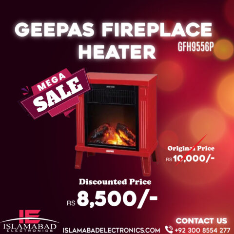 GEEPAS Fireplace Heater GFH9556P