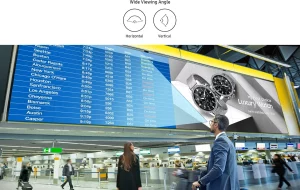 Samsung VHR-R Razor Narrow Bezel Video Wall, nearly invisible 0.44mm bezel, wide viewing angles, vibrant images 24/7, convenient mobile calibration, advanced UHD presentation.