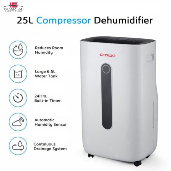 Crownline Dehumidifier – MD-395 in Pakistan Specs