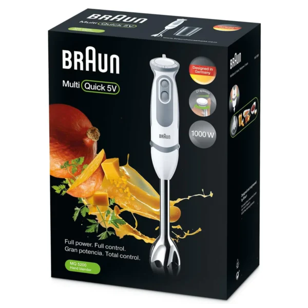 Braun MQ5200 Hand Blender – 1000W 21-Speed | Best hand blender for Pakistani kitchens