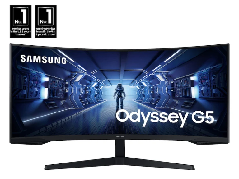 Samsung Odyssey G55T Monitor 34-inch 3440x1440 165Hz 1000R Curved UWQHD Gaming Monitor Pakistan