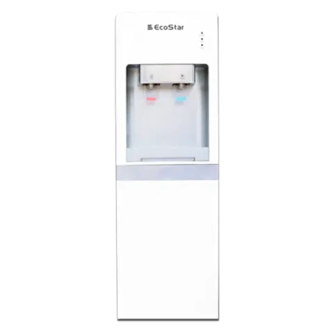 EcoStar Water Dispenser Pakistan with Hot & Cold, 16L Refrigerator Cabinet, Stainless Steel Tank, and Energy Efficient Performance