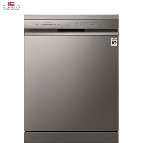 LG DFB425FP dishwasher with QuadWash and steam cleaning for modern kitchens in Pakistan