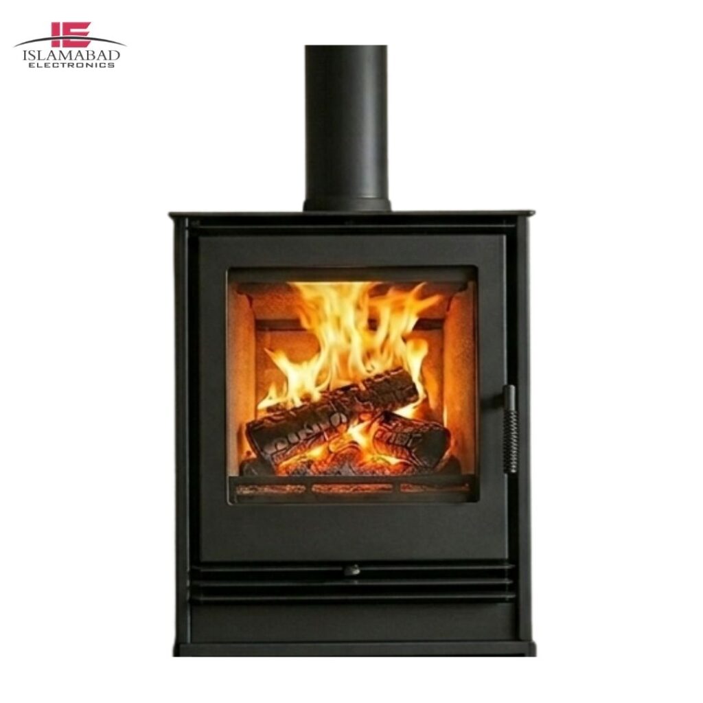 Custom Wood Burning Fireplace in Pakistan by Islamabad Electronics – luxury indoor wood burning fireplace with custom design, efficient home heating, and premium fireplace