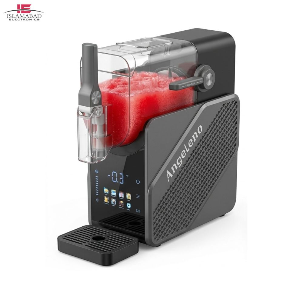 ANGELENO KITCHEN MASTER G3 2L slush machine and ice cream maker with No Ice Needed Technology, digital LED display, 200W motor, frozen drink maker, smoothie machine, and commercial beverage maker in Pakistan