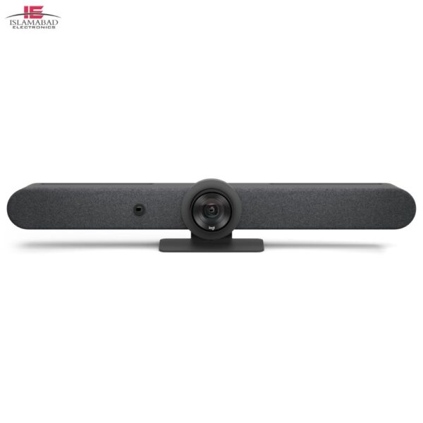 Logitech Rally Bar in Pakistan all-in-one 4K video conferencing system with AI conference camera, beamforming microphones, premium speakers, Zoom Rooms, Microsoft Teams, and professional meeting room solution