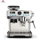 ANGELENO COFFEE MAKER BREW MASTER G40 espresso coffee machine with built-in coffee grinder, steam wand, stainless steel body, digital controls, cappuccino and latte maker for home and commercial use in Pakistan