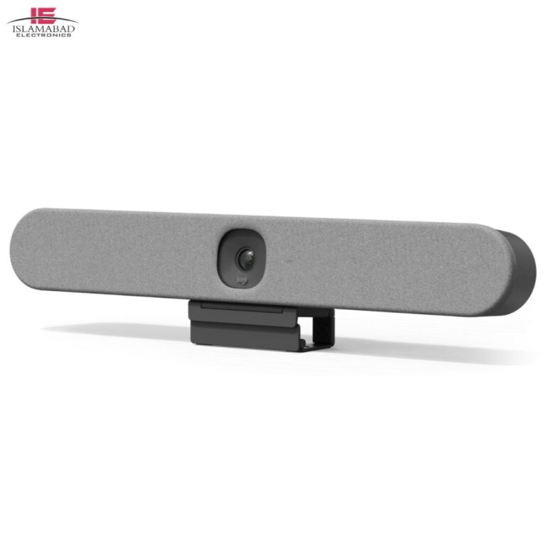 LOGITECH RALLY BAR HUDDLE 4K all-in-one video conferencing system with AI camera, six-microphone array, built-in speaker, noise suppression and small meeting room solution in Pakistan